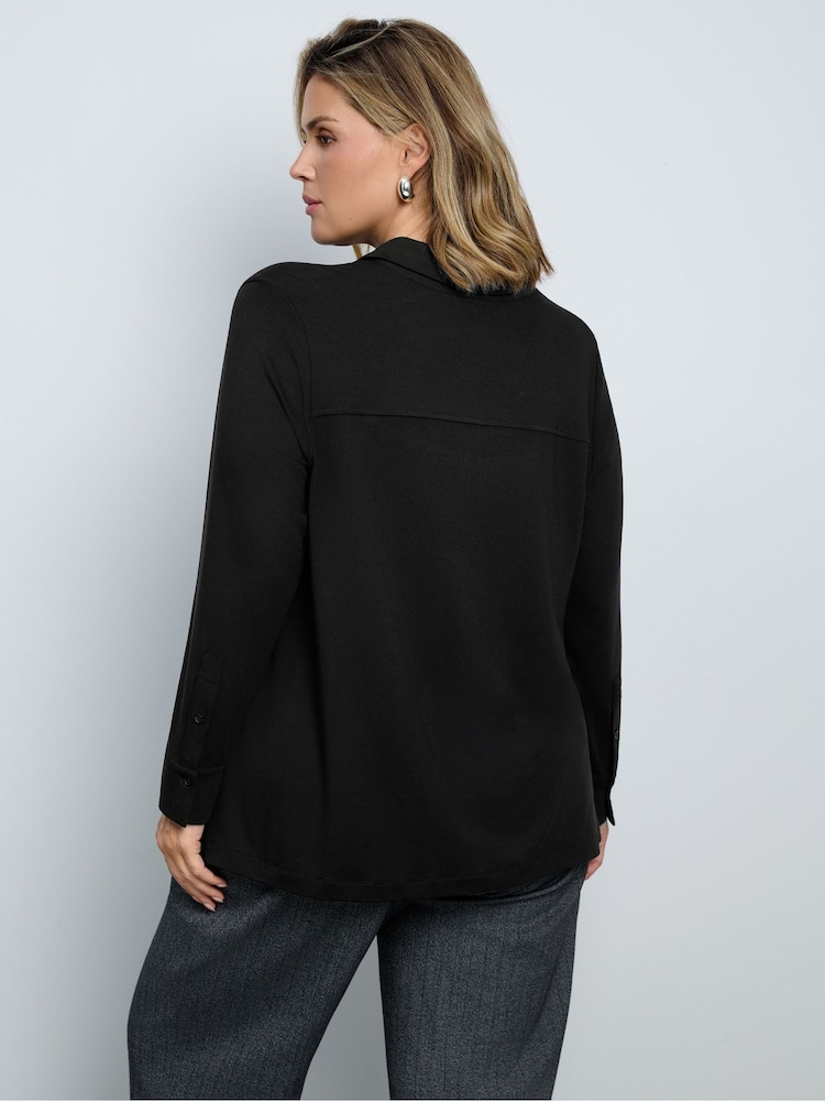Live Unlimited Black Button Through Collared Shirt - Image 5 of 5