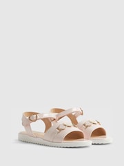 River Island Pink Pink Snaffle Detail Sandals - Image 2 of 5