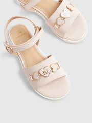 River Island Pink Pink Snaffle Detail Sandals - Image 4 of 5