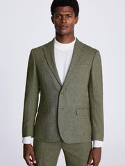 MOSS Sage Green Skinny Fit Dress Suit: Jacket - Image 1 of 6