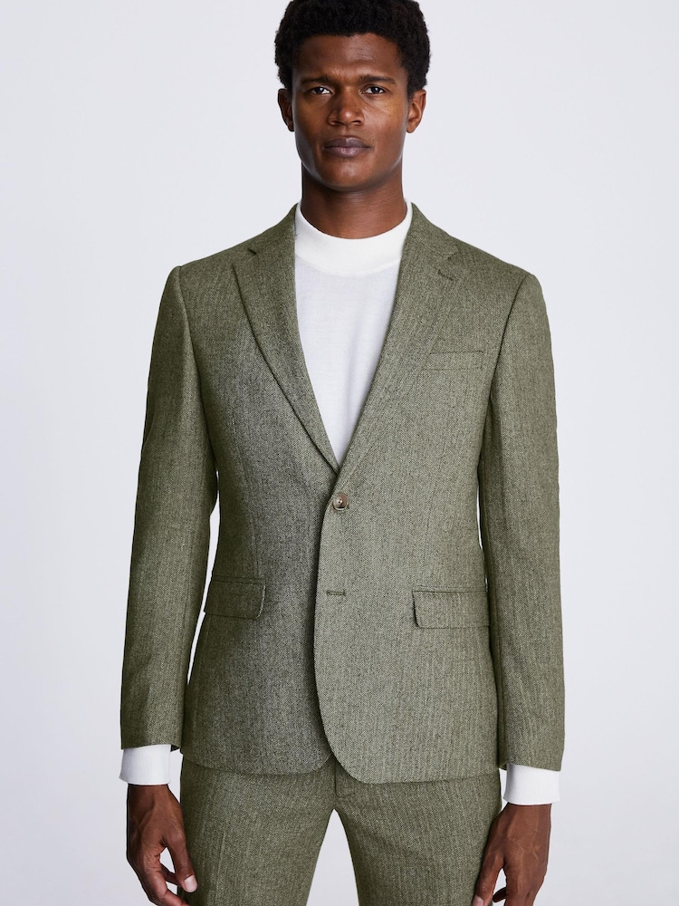 MOSS Sage Green Skinny Fit Dress Suit: Jacket - Image 1 of 6 MOSS Sage Green Skinny Fit Dress Suit: Jacket - Image 1 of 6
