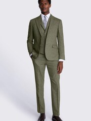 MOSS Sage Green Skinny Fit Dress Suit: Jacket - Image 3 of 6