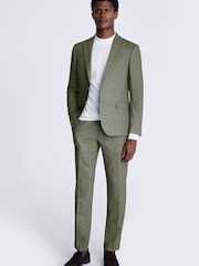 MOSS Sage Green Skinny Fit Dress Suit: Jacket - Image 4 of 6