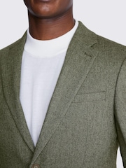 MOSS Sage Green Skinny Fit Dress Suit: Jacket - Image 5 of 6