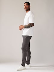 Grey Dark Skinny Fit Stretch Chino Trousers - Image 3 of 9