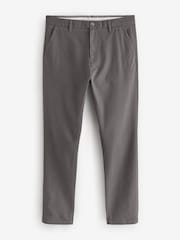 Grey Dark Skinny Fit Stretch Chino Trousers - Image 6 of 9