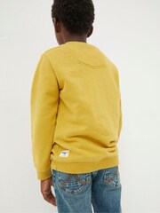 FatFace Yellow Riders Sweatshirt - Image 2 of 4