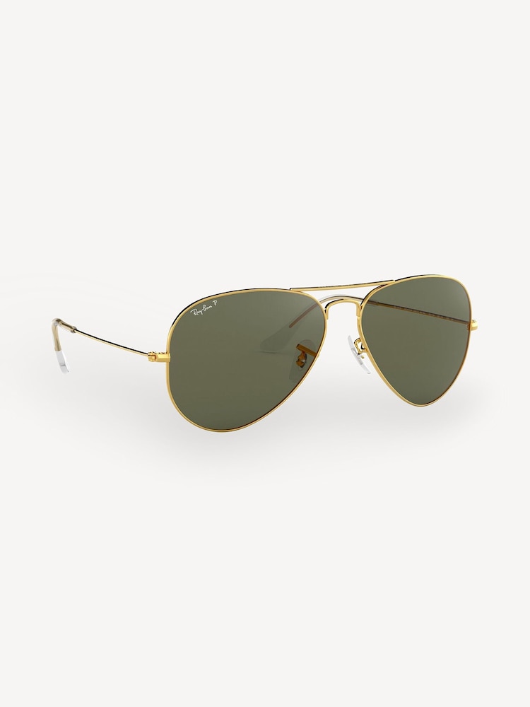 Ray Ban Large Aviator Polarised Lens Sunglasses - Image 1 of 12