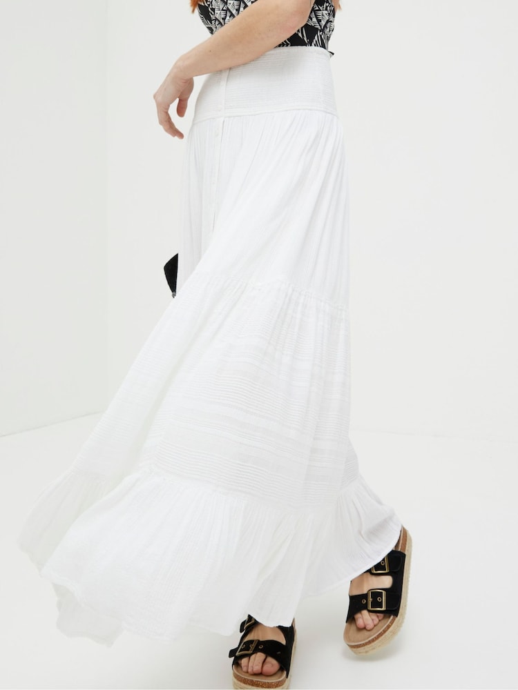 FatFace Rhea Natural Beach Maxi Skirt - Image 1 of 5