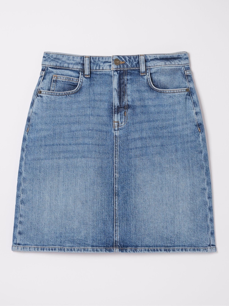 FatFace Hattie Blue Denim Skirt - Image 5 of 5