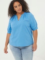 FatFace Asha Blue Blouse - Image 2 of 6