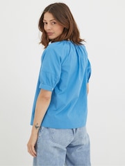 FatFace Asha Blue Blouse - Image 3 of 6