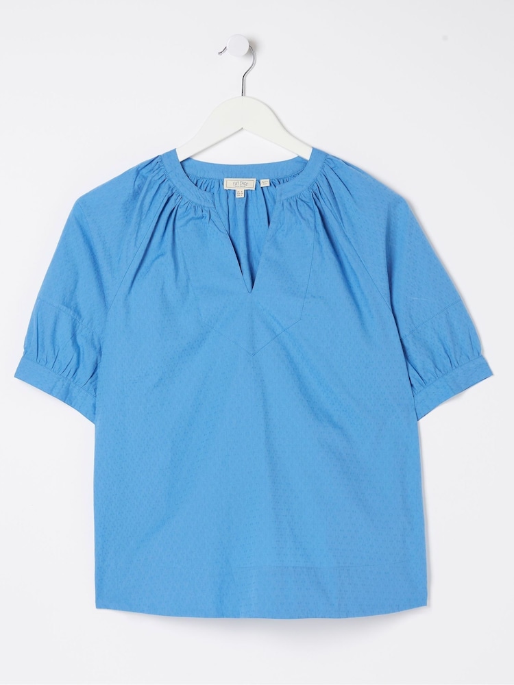 FatFace Asha Blue Blouse - Image 6 of 6