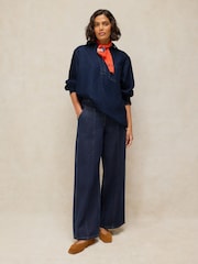 White Stuff Blue Sage Longline Denim Tunic - Image 1 of 5