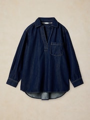 White Stuff Blue Sage Longline Denim Tunic - Image 4 of 5