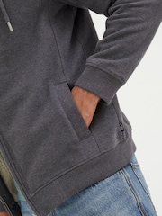 FatFace Black Fleece Lined Zip Hoodie - Image 4 of 5