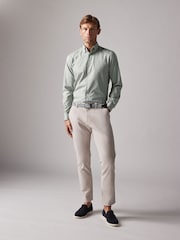 Joules Green Slim Fit Oxford Shirt - Image 4 of 6