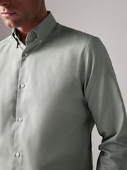 Joules Green Slim Fit Oxford Shirt - Image 5 of 6