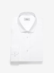 White Slim Fit 100% Cotton Shirts 2 Pack - Image 2 of 7