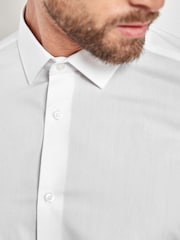 White Slim Fit 100% Cotton Shirts 2 Pack - Image 6 of 7