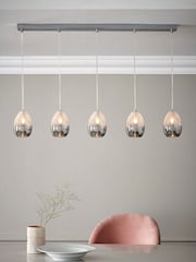 Smoke Grey Isla 5 Light Pendant Ceiling Light - Image 1 of 8