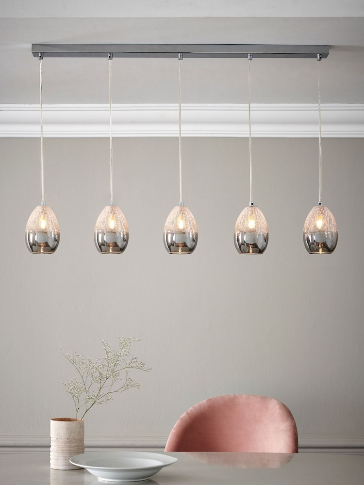 Smoke Grey Isla 5 Light Pendant Ceiling Light - Image 1 of 8