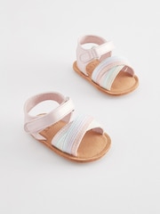 Pastel Cross Strap Baby Sandals (0-24mths) - Image 2 of 6