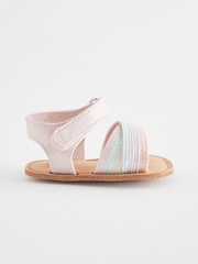 Pastel Cross Strap Baby Sandals (0-24mths) - Image 3 of 6