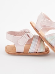Pastel Cross Strap Baby Sandals (0-24mths) - Image 6 of 6