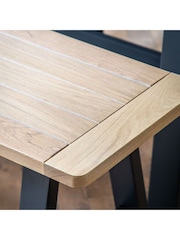 Gallery Home Meteor Navy Leroy Trestle Bench - Image 2 of 3