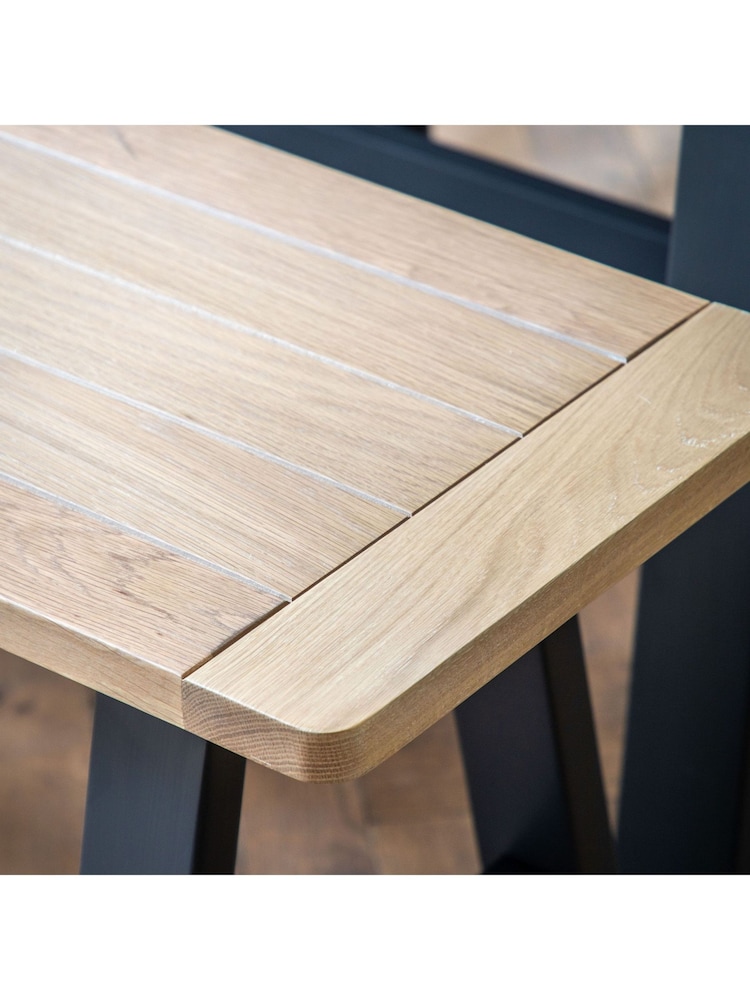 Gallery Home Meteor Navy Leroy Trestle Bench - Image 2 of 3