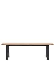 Gallery Home Meteor Navy Leroy Trestle Bench - Image 3 of 3