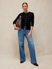 White Stuff Black Lois Cardigan - Image 1 of 6