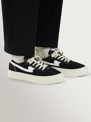 Stepney Workers Club Black Dellow S-Strike Classic Cupsole Trainers - Image 1 of 5