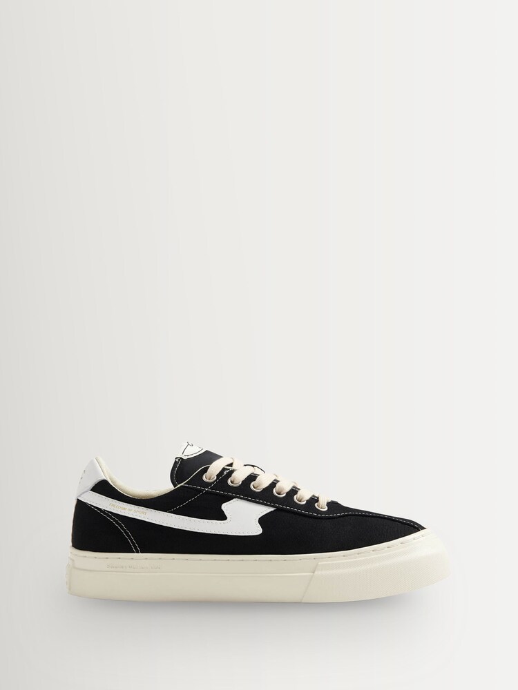 Stepney Workers Club Black Dellow S-Strike Classic Cupsole Trainers - Image 2 of 5 Stepney Workers Club Black Dellow S-Strike Classic Cupsole Trainers - Image 2 of 5