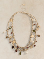 White Stuff Brown Rope Charm Necklace - Image 1 of 2