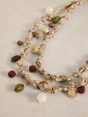 White Stuff Brown Rope Charm Necklace - Image 2 of 2