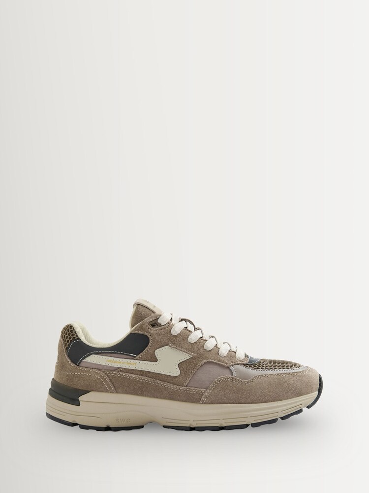 Stepney Workers Club Grey Amiel S-Strike Runner Trainers - Image 1 of 4 Stepney Workers Club Grey Amiel S-Strike Runner Trainers - Image 1 of 4