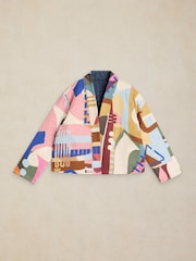 White Stuff Blue Elodie Reversible Jacket - Image 6 of 7