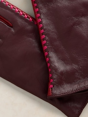 White Stuff Purple Sasha Leather Glove - Image 3 of 3