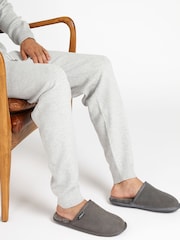 Jones Bootmaker Men's Sheepskin Lined Mule Slippers - Image 3 of 6