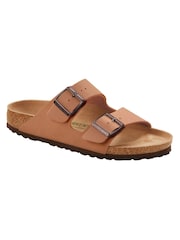 Birkenstock Tan Brown Arizona Birko Flor Nubuck Sandals - Image 4 of 4