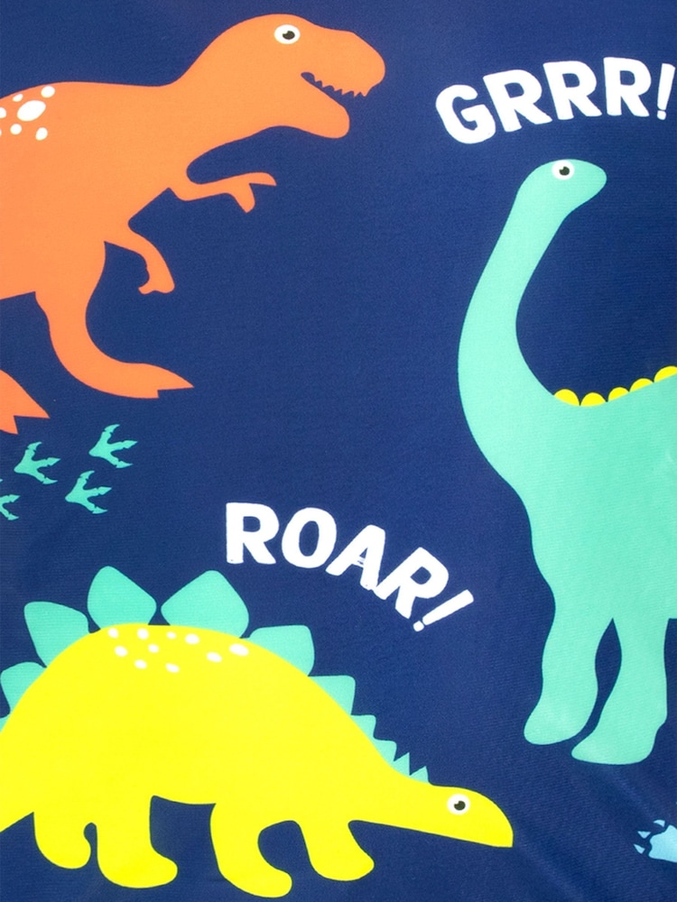 Harry Bear Blue Dinosaur Print Boys Two Piece Top & Shorts Set - Image 3 of 4