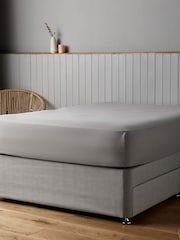 Silentnight Silver Supersoft Fitted Sheet - Image 1 of 4