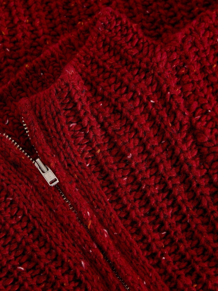 White Stuff Red Half Zip Collar Poncho - Image 3 of 3 White Stuff Red Half Zip Collar Poncho - Image 3 of 3