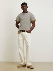 River Island Brown Boxy Fit Stripe T-Shirt - Image 2 of 4