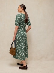 White Stuff Green Megan Jersey Dress - Image 3 of 5