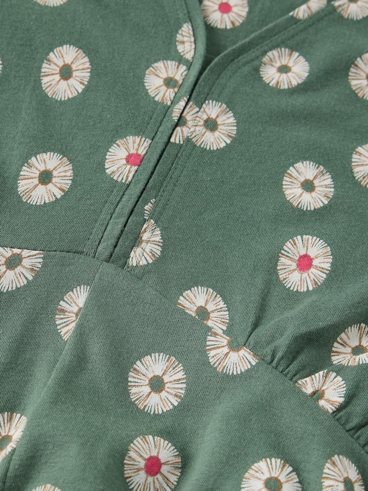 White Stuff Green Megan Jersey Dress - Image 5 of 5