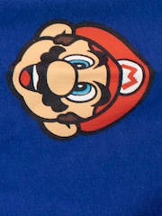 Character Blue Super Mario Zip Up 100% Cotton Hoodie - Image 4 of 5