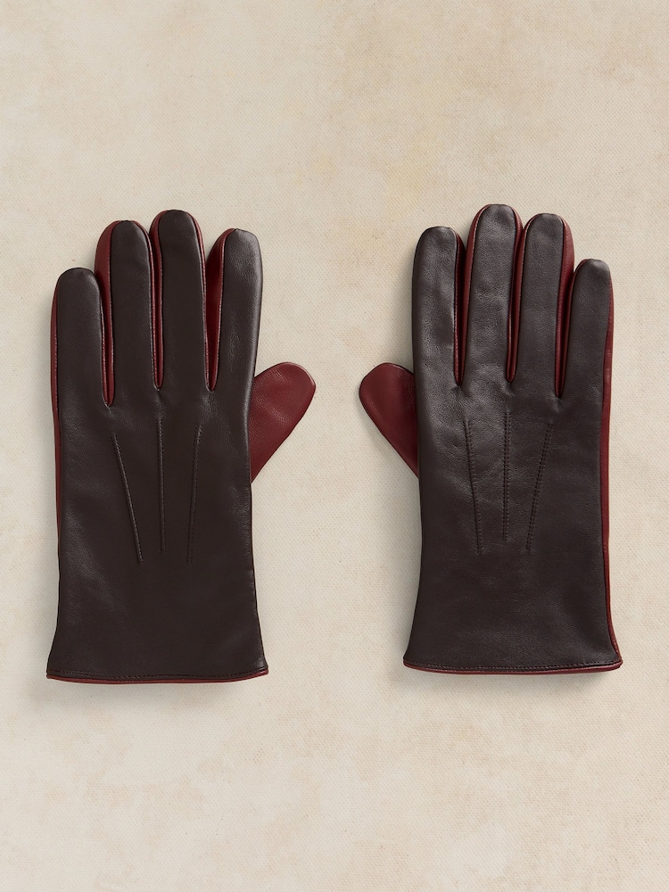 White Stuff Brown Luke Leather Glove - Image 1 of 3